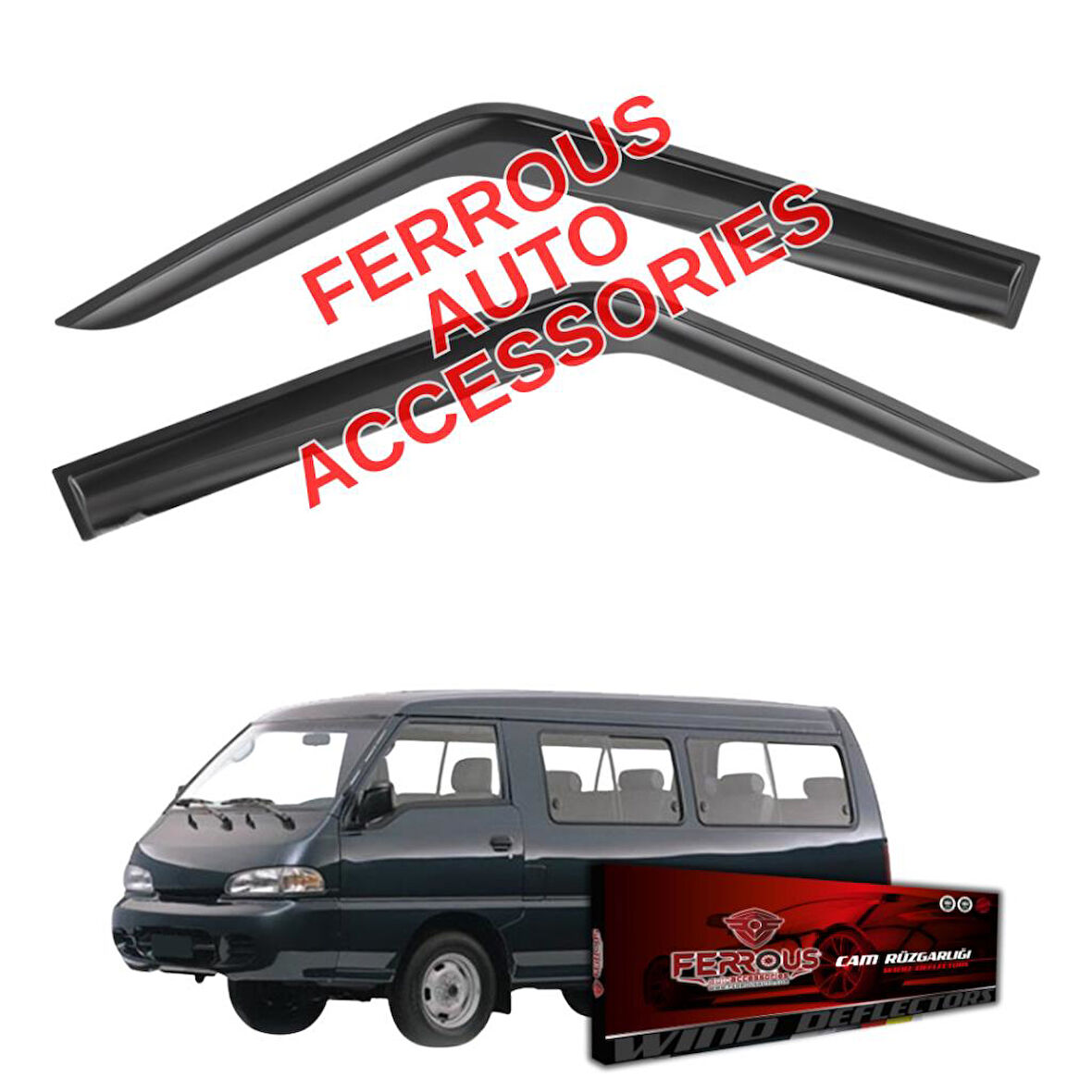 Hyundai H100 Ferrous Cam Rüzgarlığı 2li Set 1994 2008