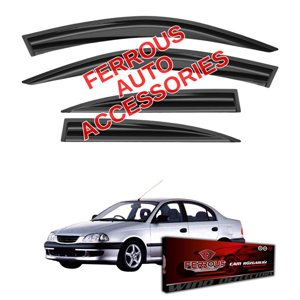 Toyota Avensis Ferrous Cam Rüzgarlığı 4lü 1998 2002