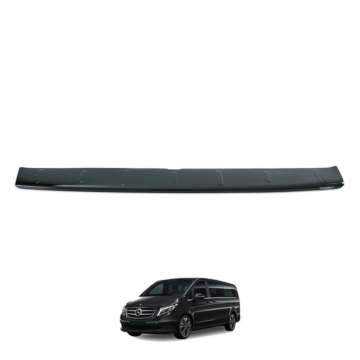 Mercedes V Class Ferrous Arka Tampon Üstü Koruyucu Parlak 2019 ve Üstü