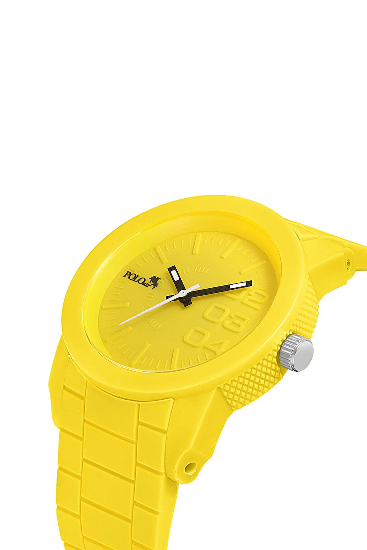 Silikon Kordon Spor Erkek Kol Saati Sarı Renk PL-0947E7x