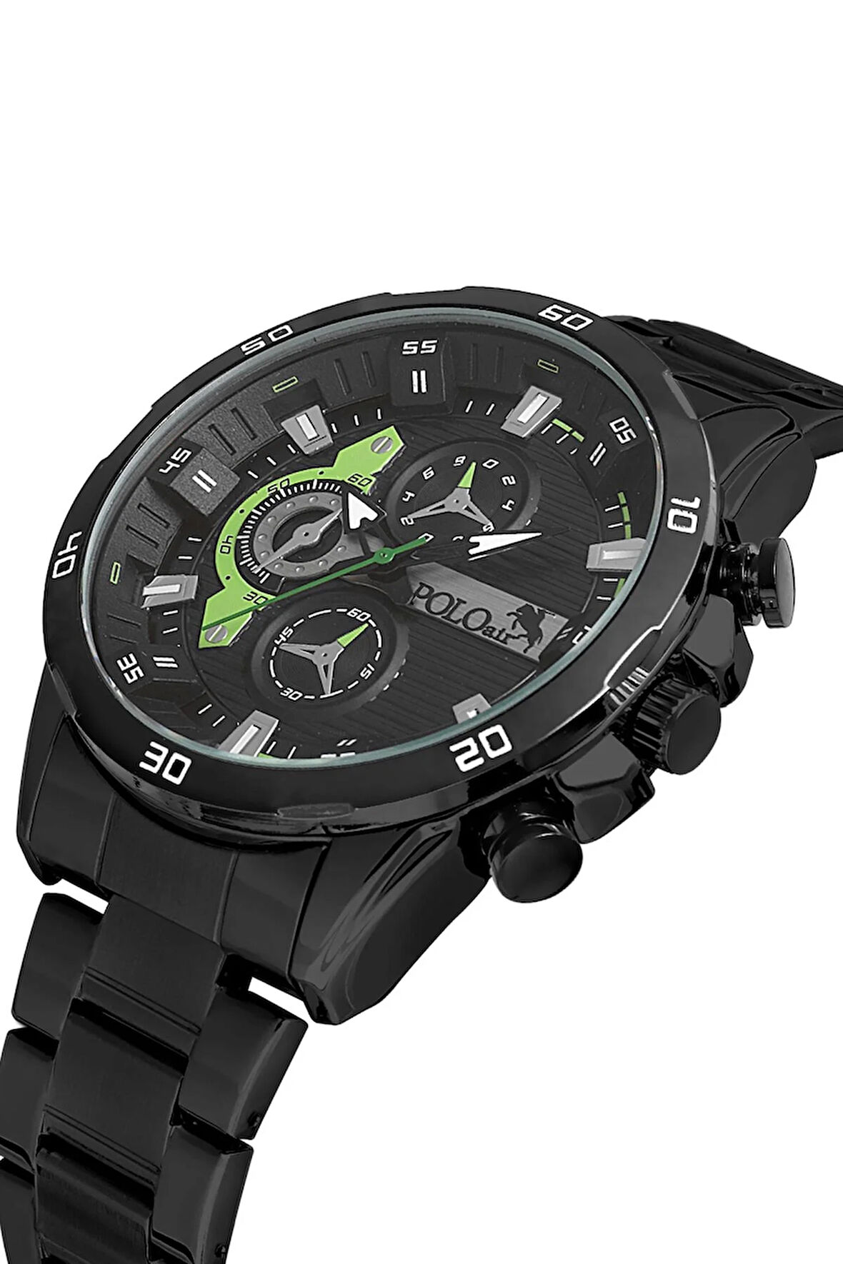 Spor Erkek Kol Saati Siyah-Yeşil  PL-0895E2x