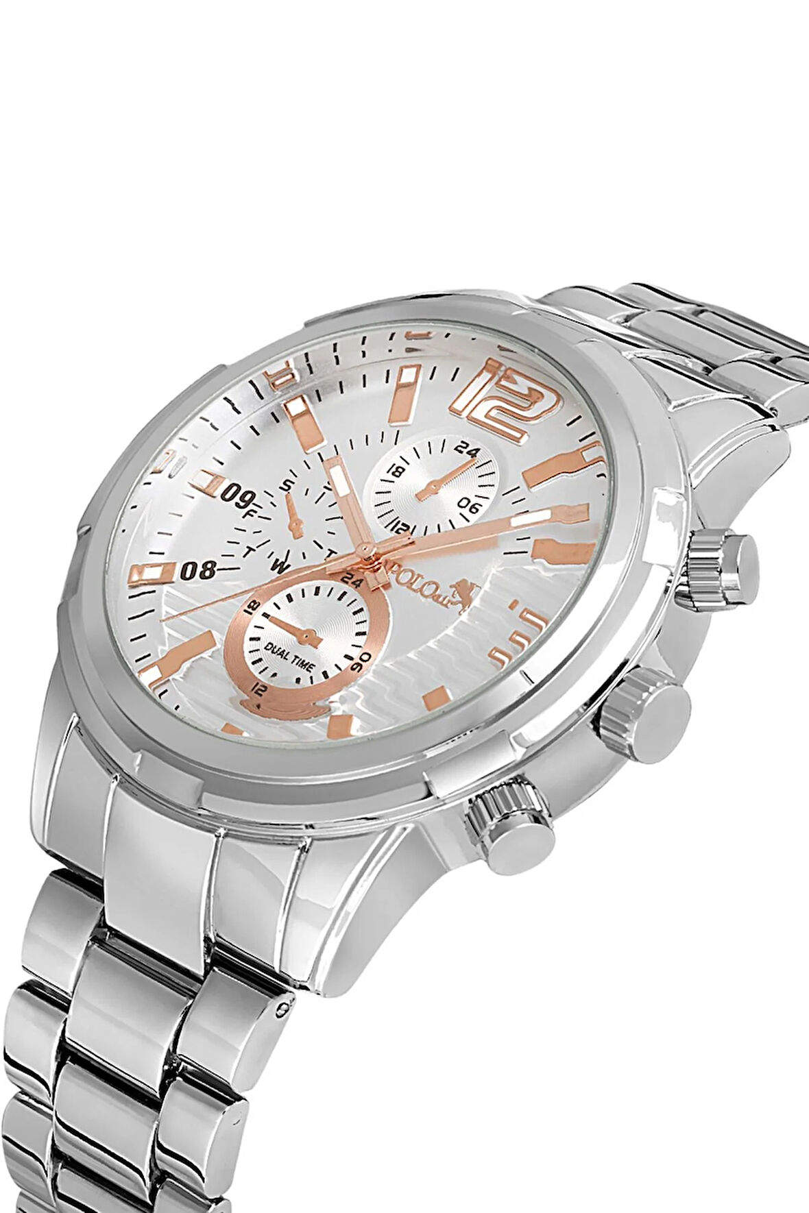 Metal Kordon Erkek Kol Saati Gümüş Renk PL-0920E4x