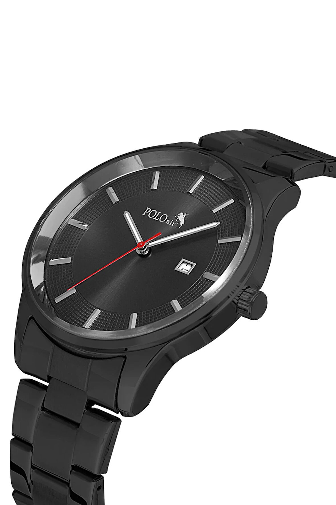 Takvimli Klasik Metal Erkek Kol Saati Siyah Renk PL-0964E1x