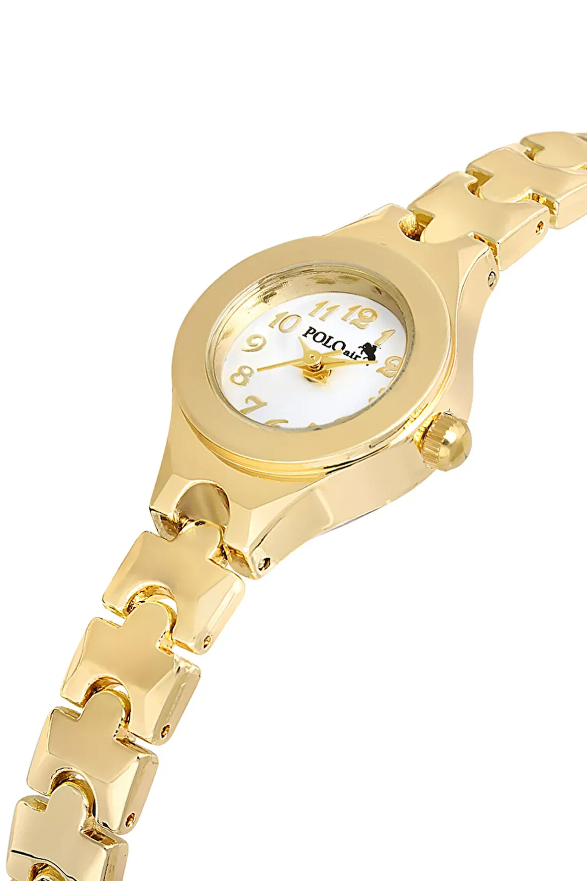 Rakamlı Klasik Minik Kadın Kol Saati Gold Renk PL-1524B1x