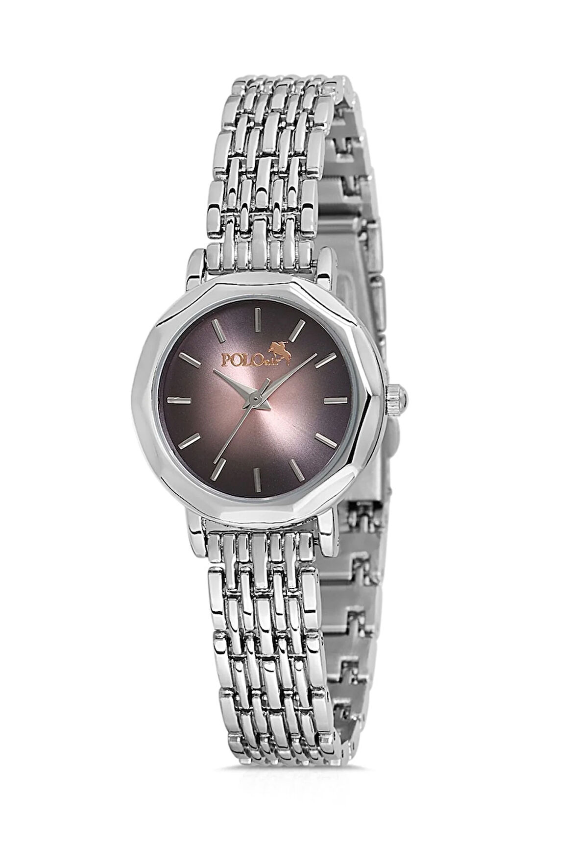 Zarif Vintage Kadın Kol Saati Gümüş-Pembe Renk PL-1480B3x