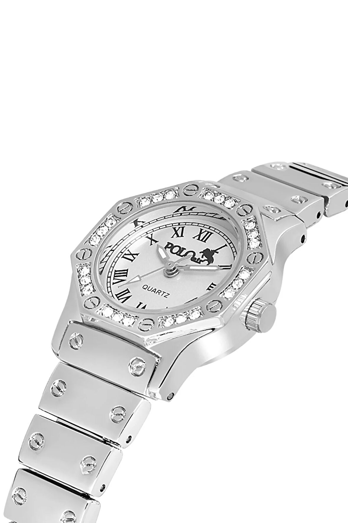 Romen Rakamlı Vintage Kadın Kol Saati Gümüş PL-1502B2x