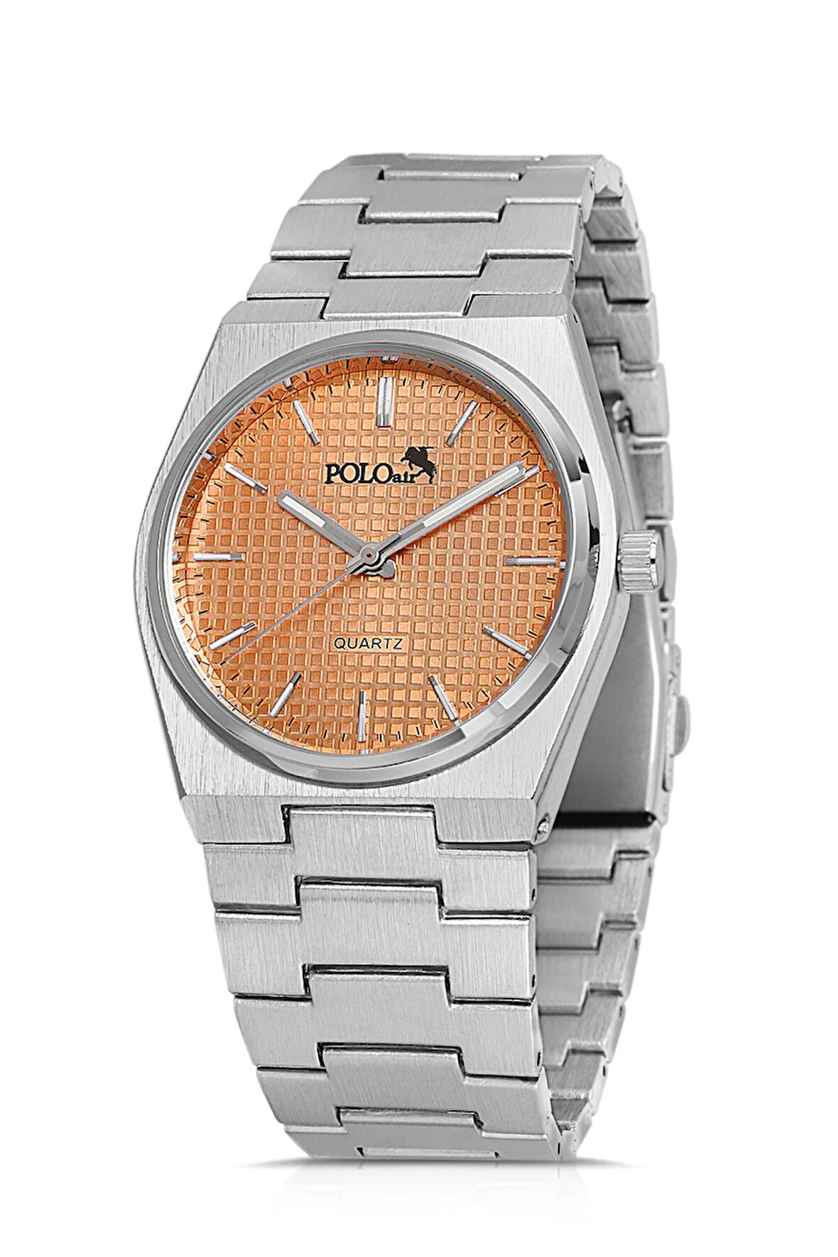 Lüx Erkek Kol Saati Gümüş-Turuncu PL-0860E3x