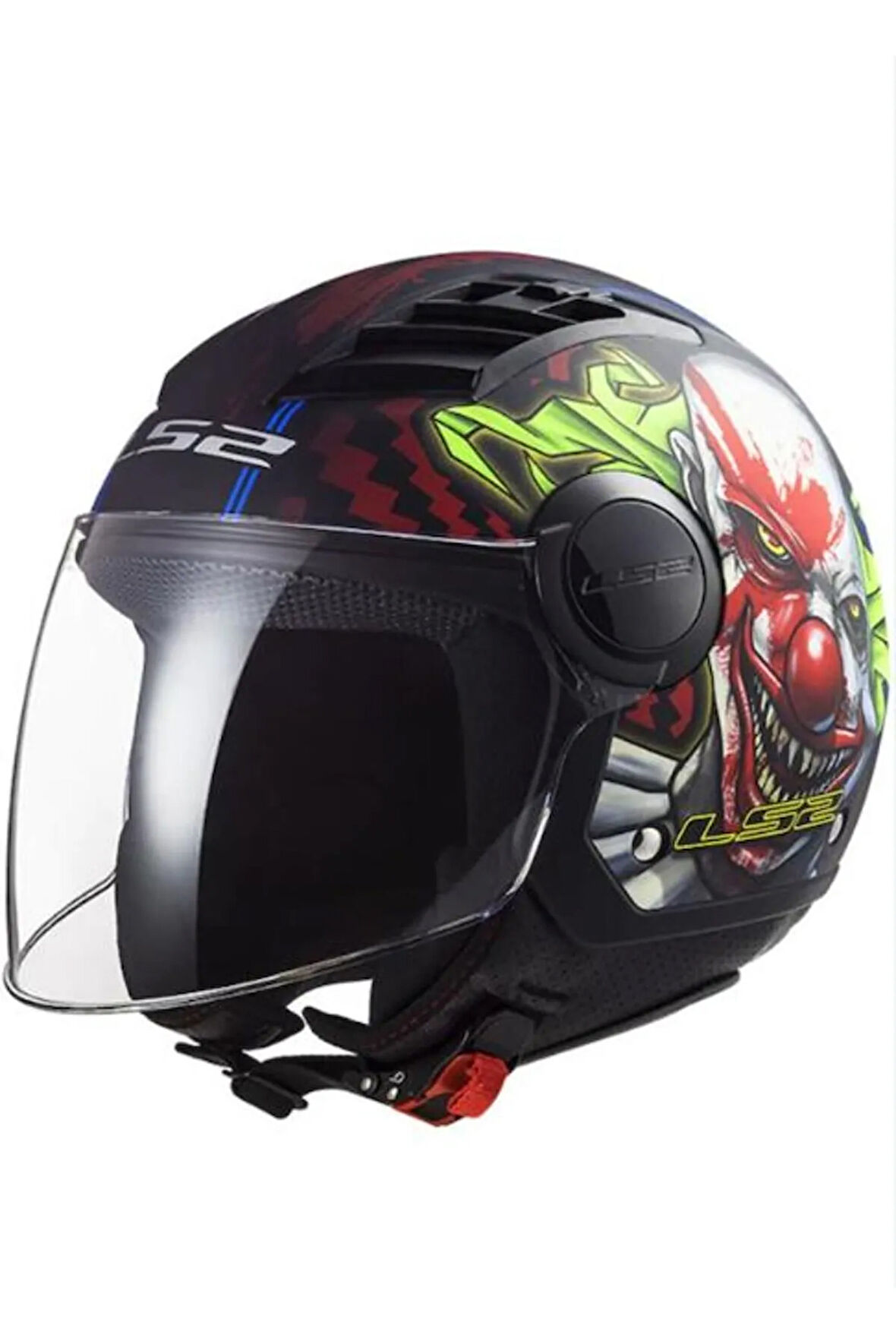 AİRFLOW OF562 SİYAH-KIRMIZI KASK