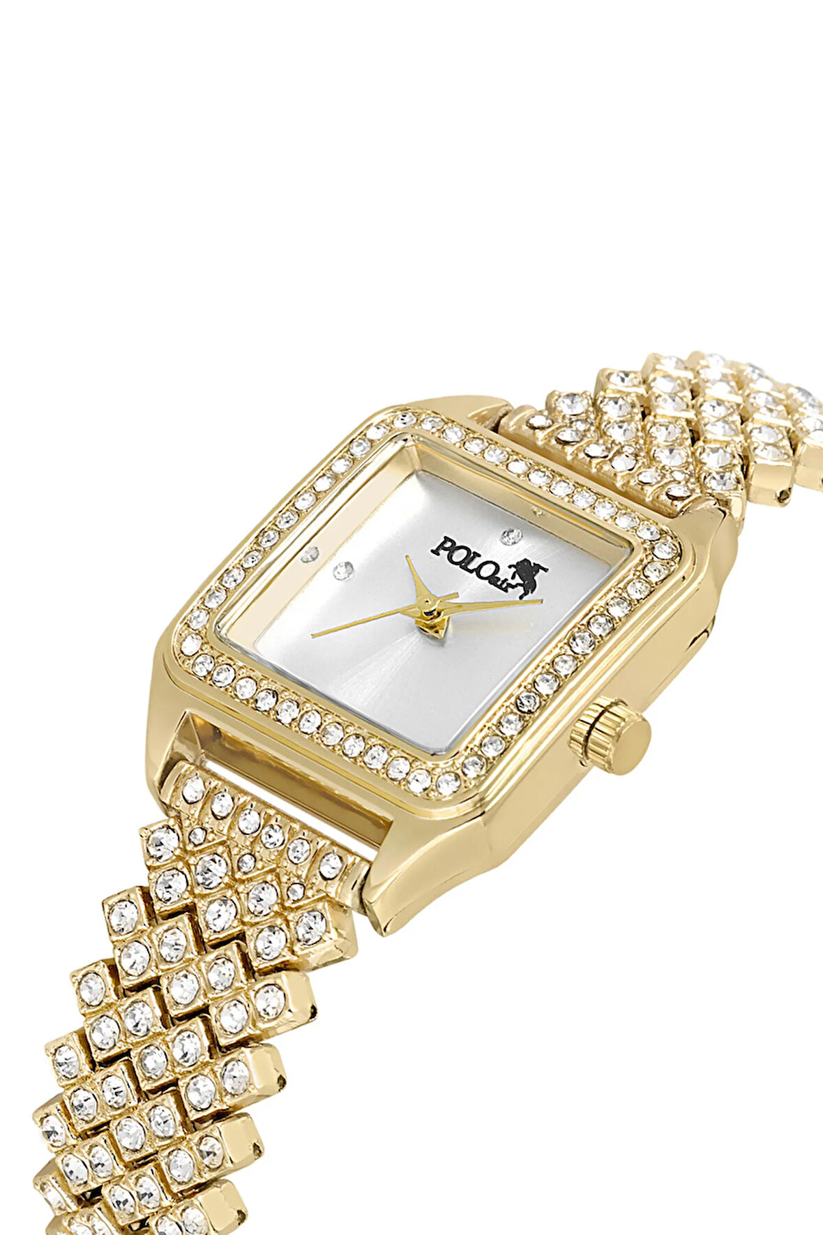 Lüx Taşlı Kadın Kol Saati  Gold PL-1487B1x