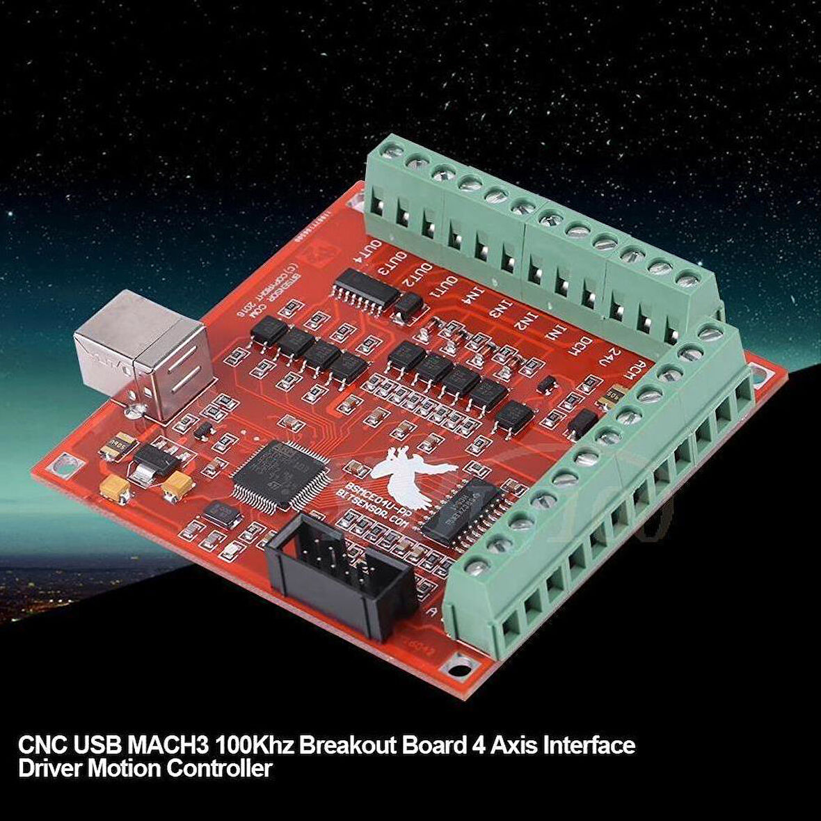 4 Eksen Cnc Usb Mach3 Kontrol Kartı Red