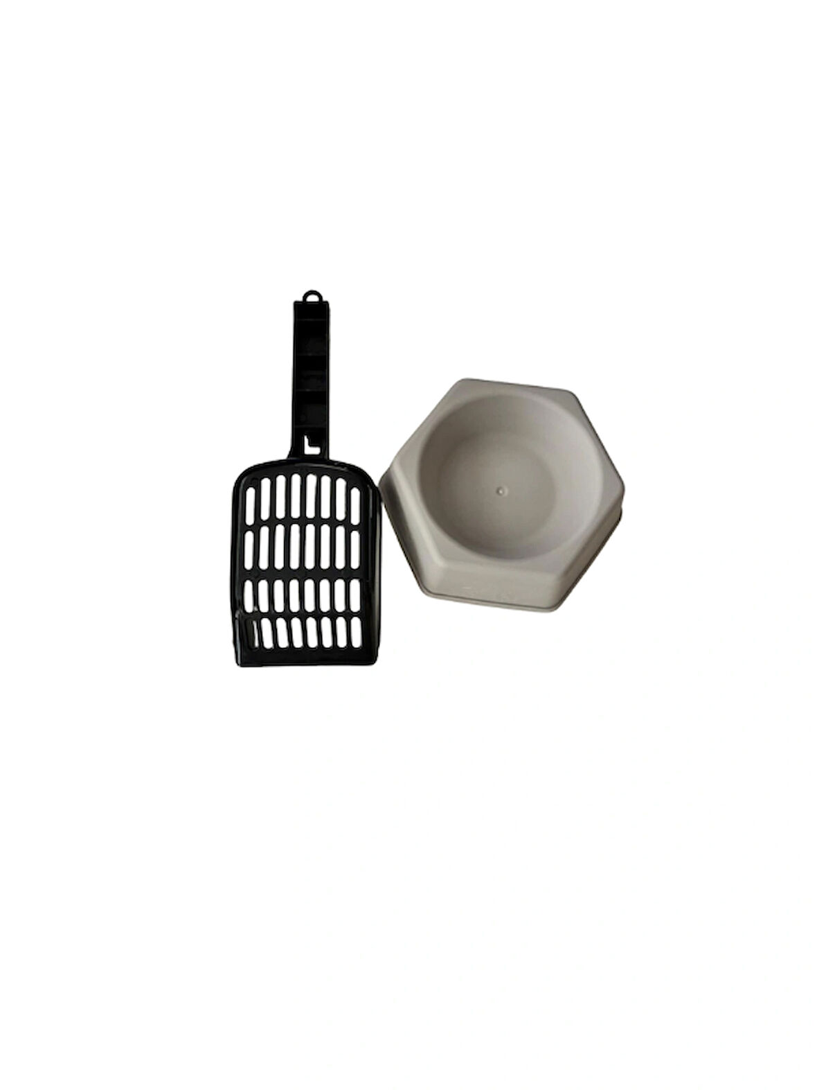 Kediler İçin Tekli Mama Kabı ve Kum Küreği Seti