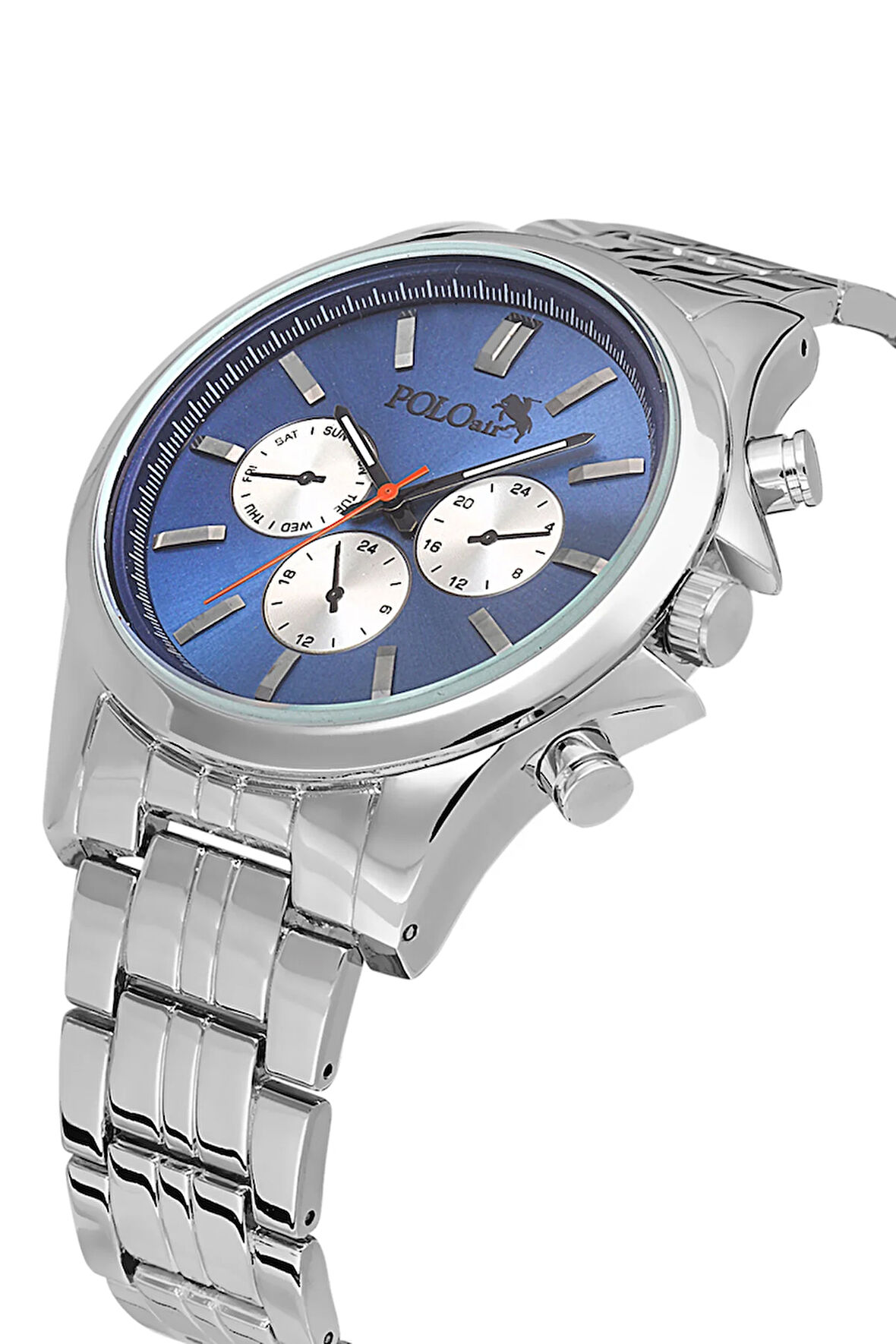 Klasik Erkek Kol Saati Gümüş Lacivert Renk PL-0997E2x