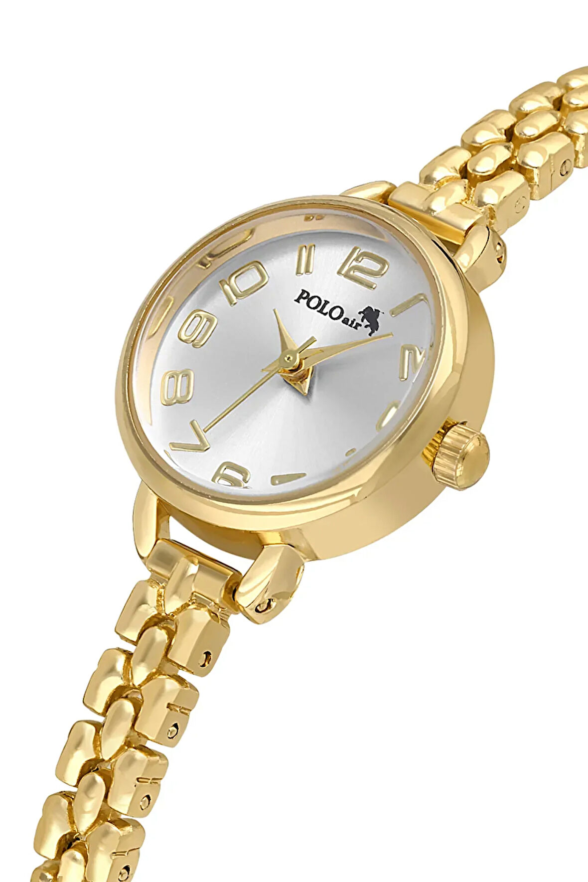 Minik Rakamlı Kadın Kol Saati Gold Renk PL-1541B1x
