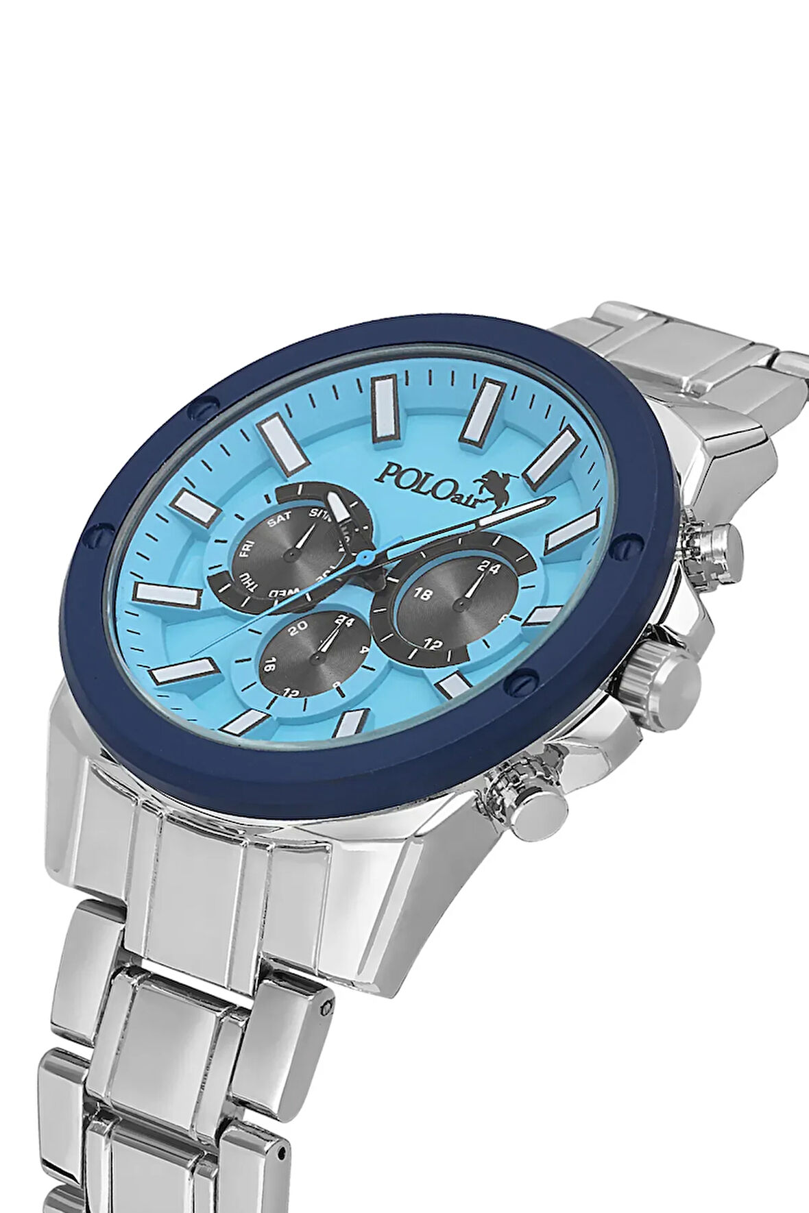 Spor Kasa Erkek Kol Saati Gümüş Mavi Renk PL-0992E2x