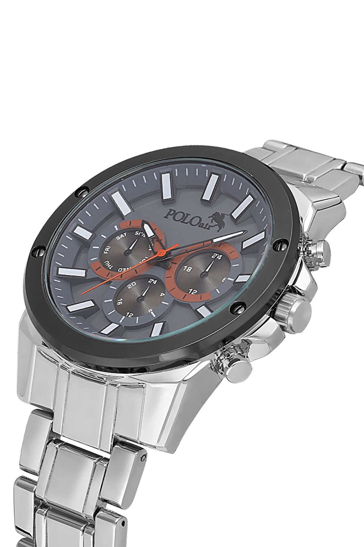 Spor Kasa Erkek Kol Saati Gümüş Gri Renk PL-0992E3x
