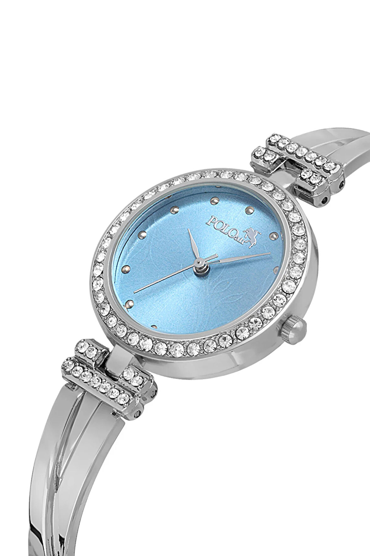 Vintage Kadın Kol Saati Gümüş Mavi Renk PL-1534B5x