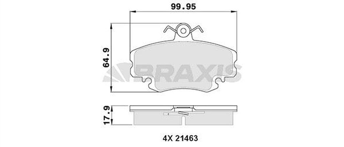 Psa On Fren Balatası Dacıa Logan 06>12 Renault R9-11-19-21 Symbol II 08> Clio I 98>03 Megane I 96>03 1.2 - Braxıs Aa0338