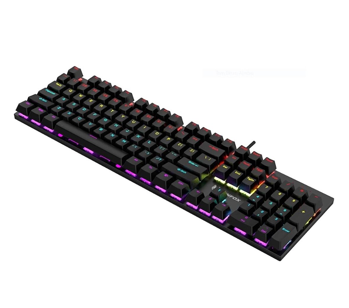 K50 Siyah Rgb Red Switch Türkçe Q Gaming Oyuncu Mekanik Klavye