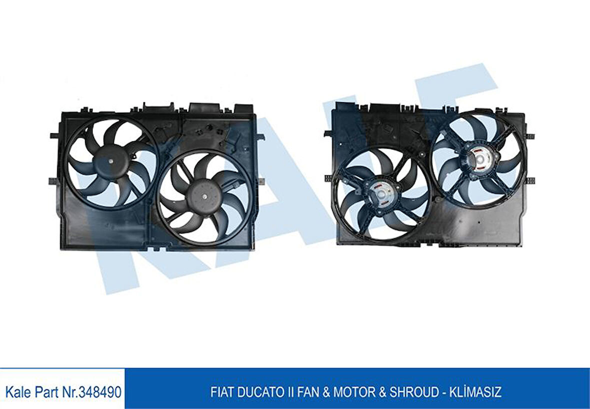 Fiat Fan Motoru (elektro Fan) Ducato III 2,3jtd 06> Klimasız 200v - Kale 348490