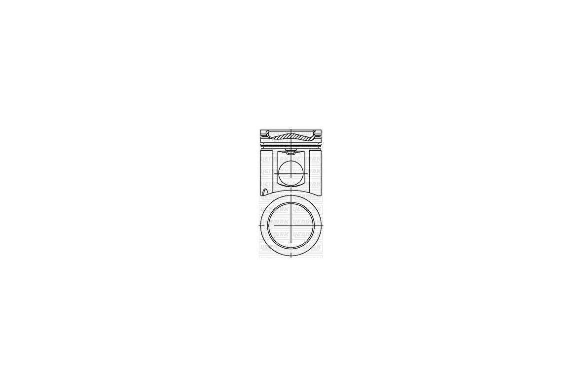 Mercedes Truck Piston + Segman 128,00mm Std Komple Mercedes Axor 1938-2640-3340-4140-O400-O500 / Om457 La Euro 2/3 - Yenmak 31-04747-000
