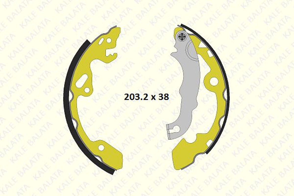 Ford Arka Fren Balatası (pabuc) Focus I 1,4 16v / 1,6 16v / 1,8 16v 98>04 - Kale B 1019 0600 05 P Kf23