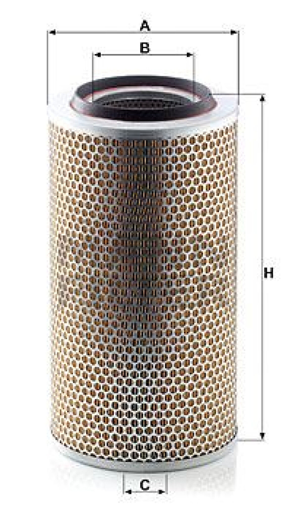 Man Truck Hava Filtresi Dis Man 12.153 12.163 D0824 95> / M-Benz O 403 Rhd 03> - Mann C20325/2