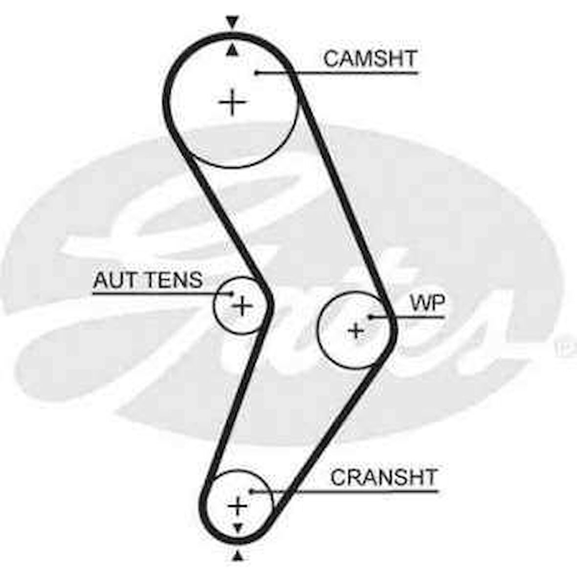 Renault Eksantrık Gergi Kiti (096x173) Dacıa Logan 1,4 1,6 04=>sandero 1,4 1,6 08=> Dokker 1,6 16v 13=> - Gates K015662xs