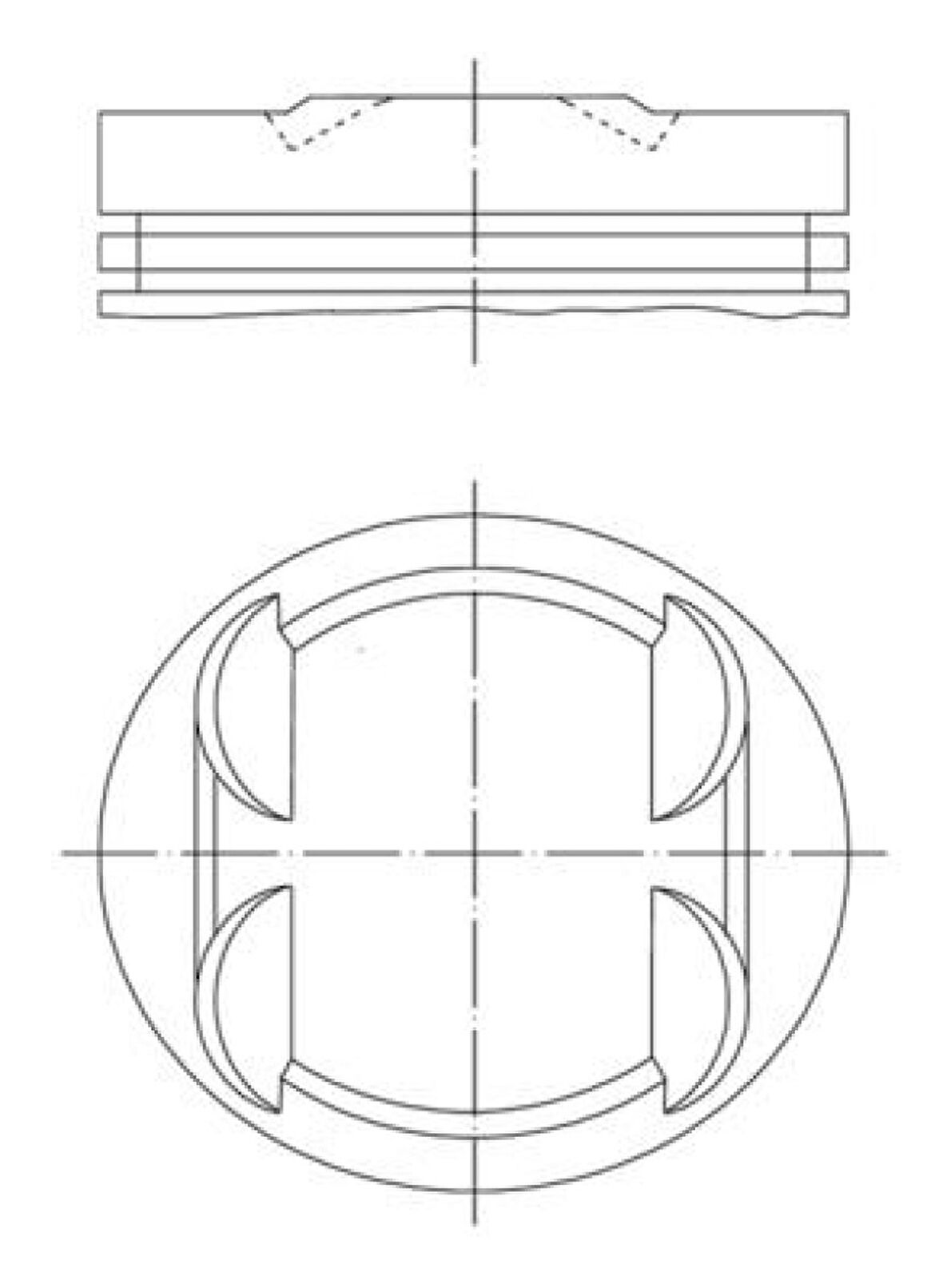 Mercedes Piston + Segman 0.50mm (m112.9, 90.40mm) E-Class W210 96>03 - Mahle 0013402