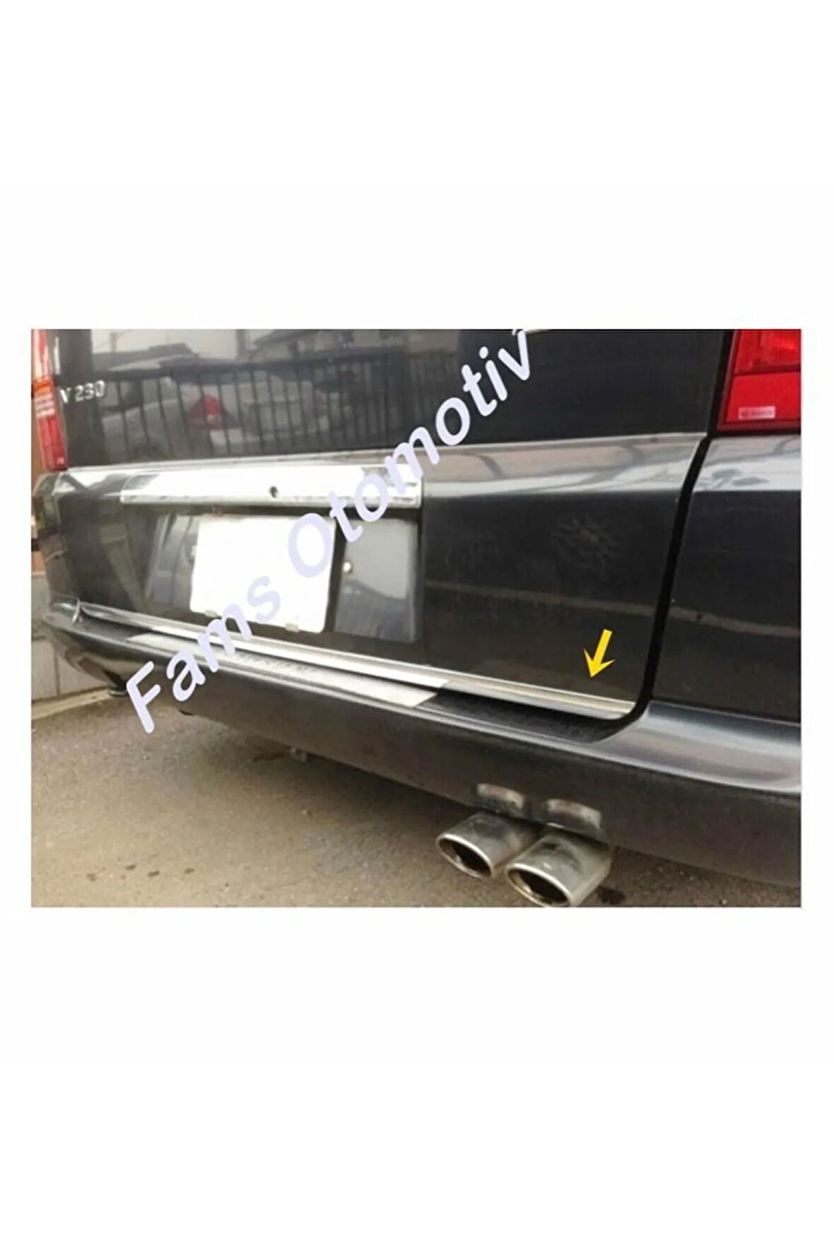 Mercedes Vito W638 Krom Alt Bagaj Çıtası 1996-2003 P. Çelik