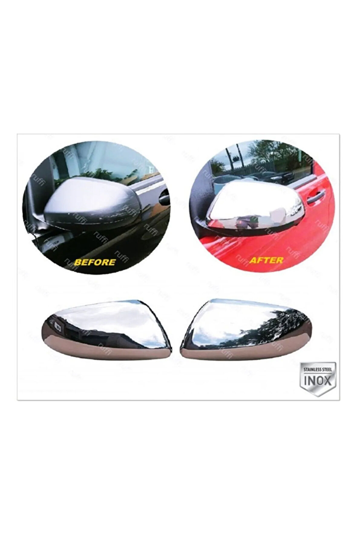 Mercedes Vito W447 Krom Ayna Kapağı 2 Prç. 2014 Ve Üzeri Paslanmaz Çelik