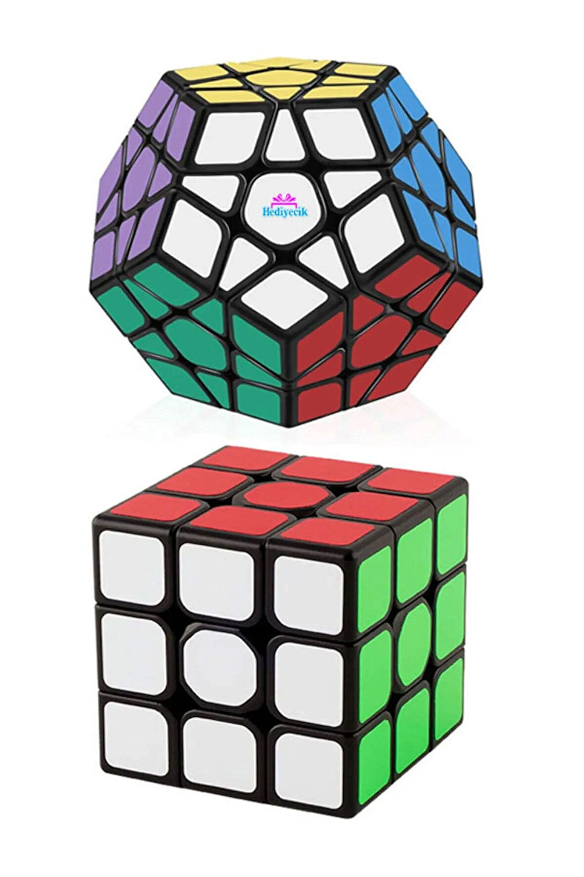 Speed Megaminx Ve 3x3 2'li Zeka Küpü Akıl Küpü Küp