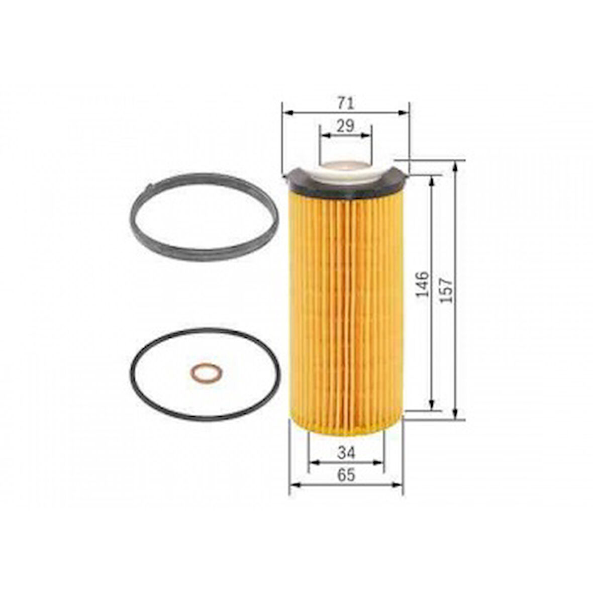 Bmw Yag Filtresi Bmw E90 E92 E93 F10 F01 E70 E71 - Bosch F026407094