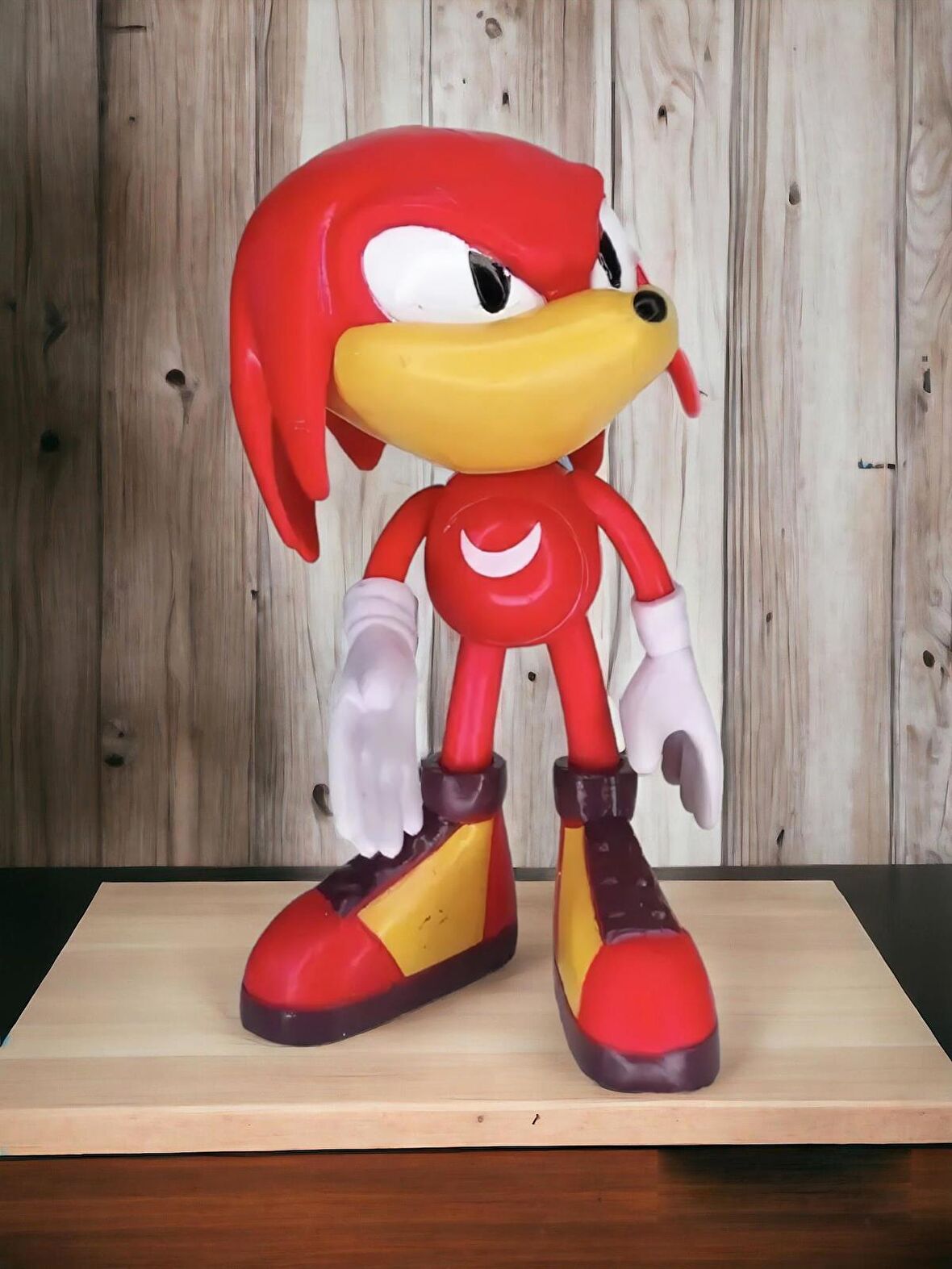 Sonic Hedgehog Kirpi Sonic Anime Karakter Figür Eklemli Silikon Oyuncak Kırmızı Ekidne Knuckles 16cm