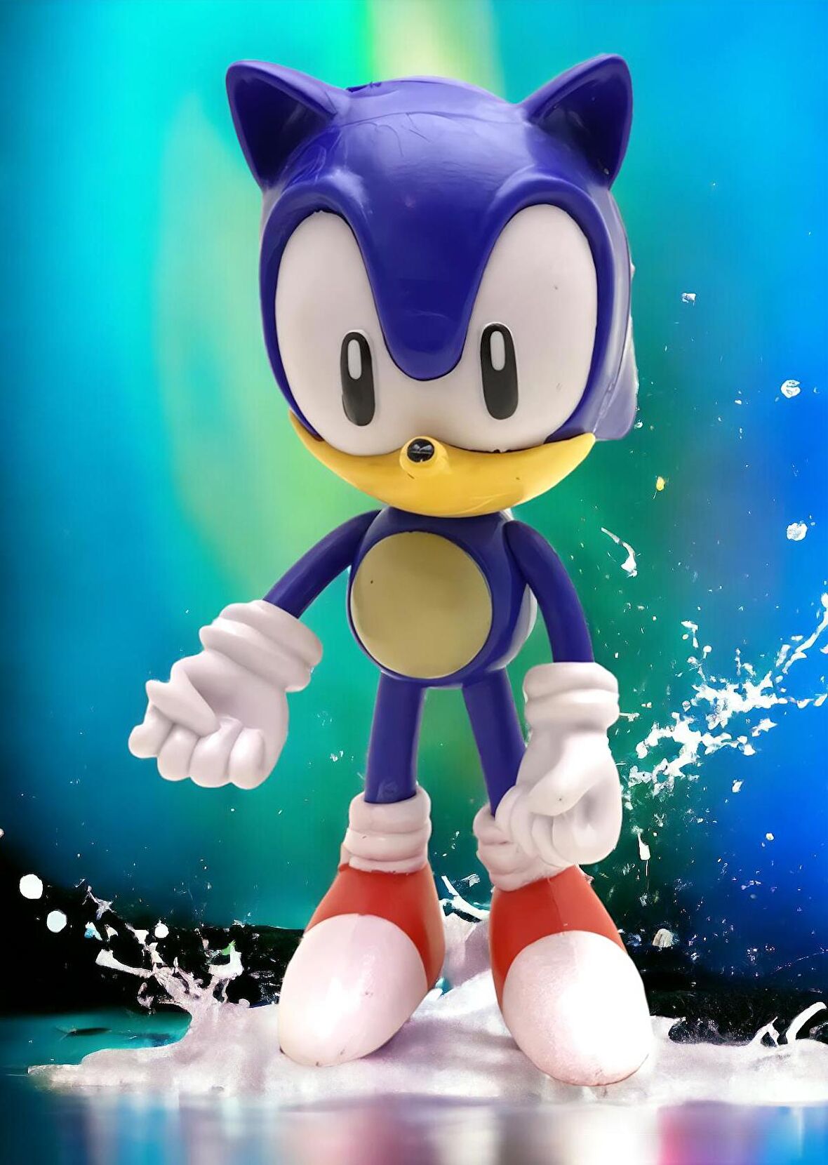 Sonic Hedgehog Kirpi Sonic Anime Karakter Figür Eklemli Silikon Oyuncak Klasik Mavi Sonic 1 16 cm.