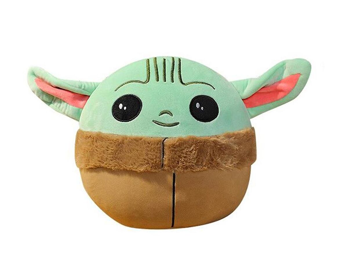 İthal Ürün Kürklü Kumaş Baby Yoda Star Wars Mandalorian Bebek Yoda Figür Peluş Oyuncak 20 cm.