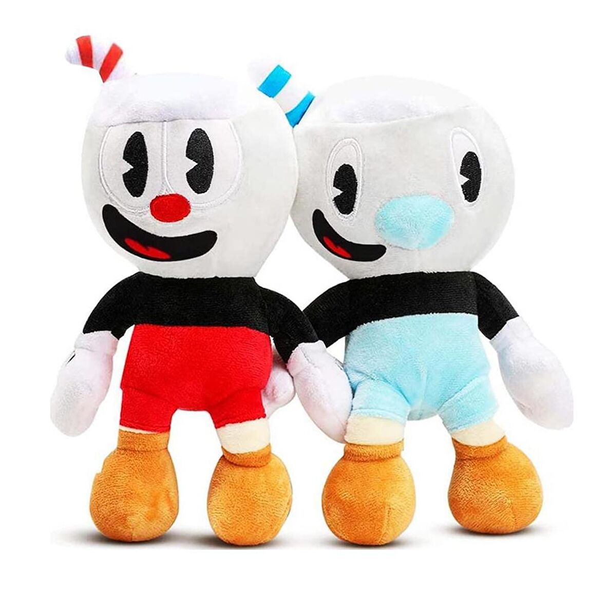 İthal Kumaş Fincan Kafalar Cuphead ve Mugman 2’li Figür Peluş Oyuncak Oyun & Uyku Arkadaşı 25 cm.