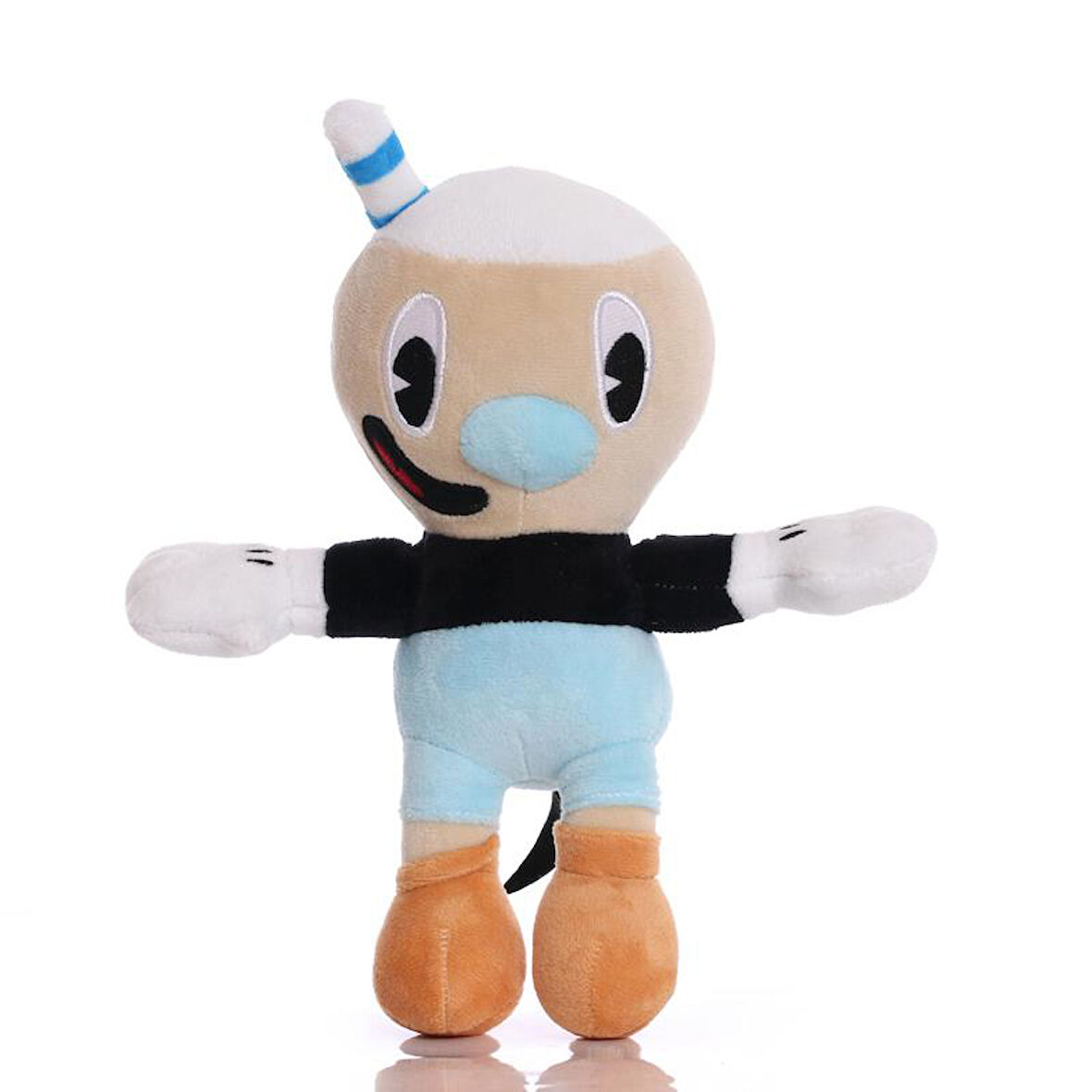 İthal Kumaş Fincan Kafalar Cuphead veya Mugman Figür Peluş Oyuncak Oyun & Uyku Arkadaşı 25 cm.