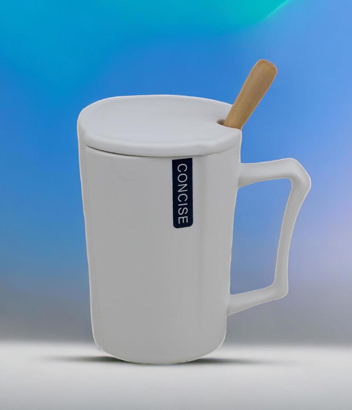 Mermer Tasarımlı Kapaklı Kaşıklı Sıcak Tutan Kupa Bardak Fincan Mug Mini Motivasyon Termos 330 ml.