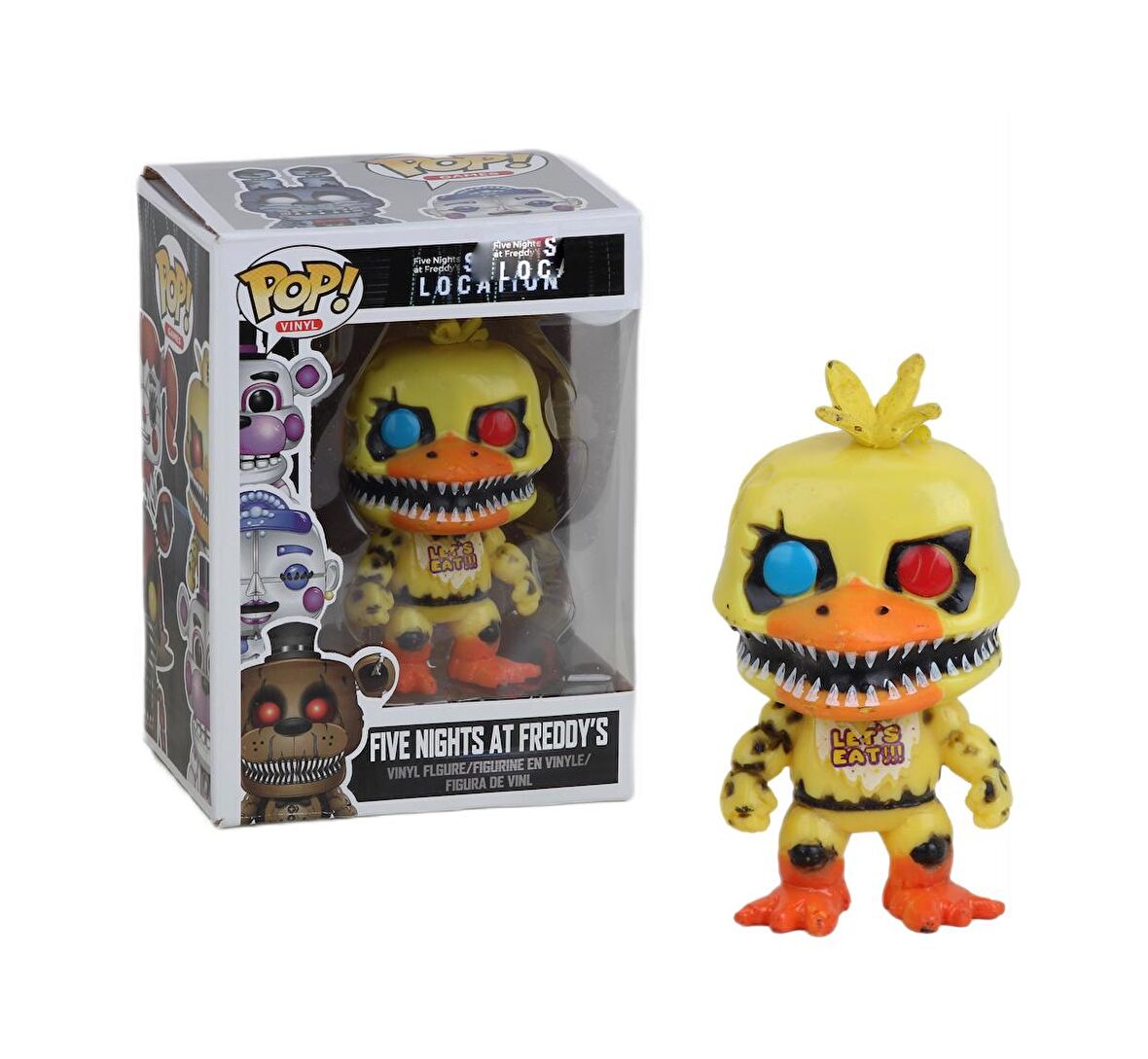 Five Nights at Freddy's FNAF Pop Stil Sesli & Işıklı Koleksiyon Figür Oyuncak Chica 11 cm.