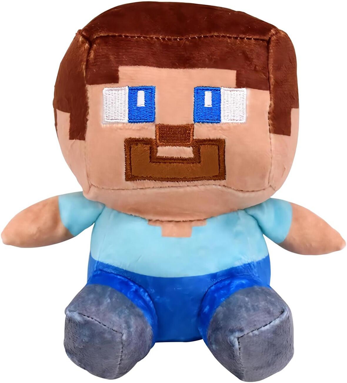 İthal Kumaş Minecraft Anime Stil Steve 2 Karakter Figür Peluş Oyuncak Uyku & Oyun Arkadaşı 25 cm.