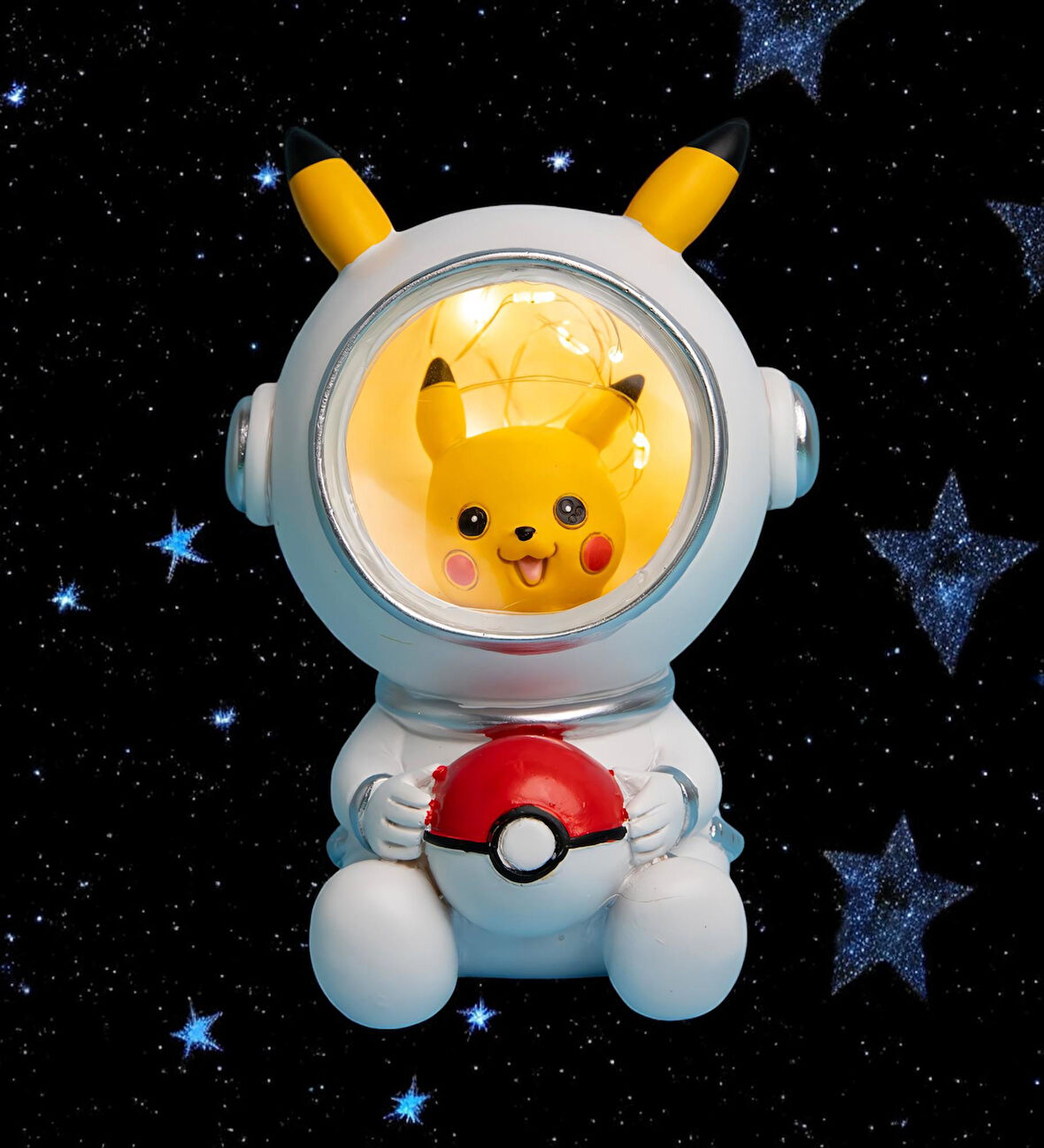 Pokemon Go Astronot Pikachu Gece Lambası Biblo Dekoratif Ürün Ev Ofis Yeni Yıl Doğum Günü Hediyesi