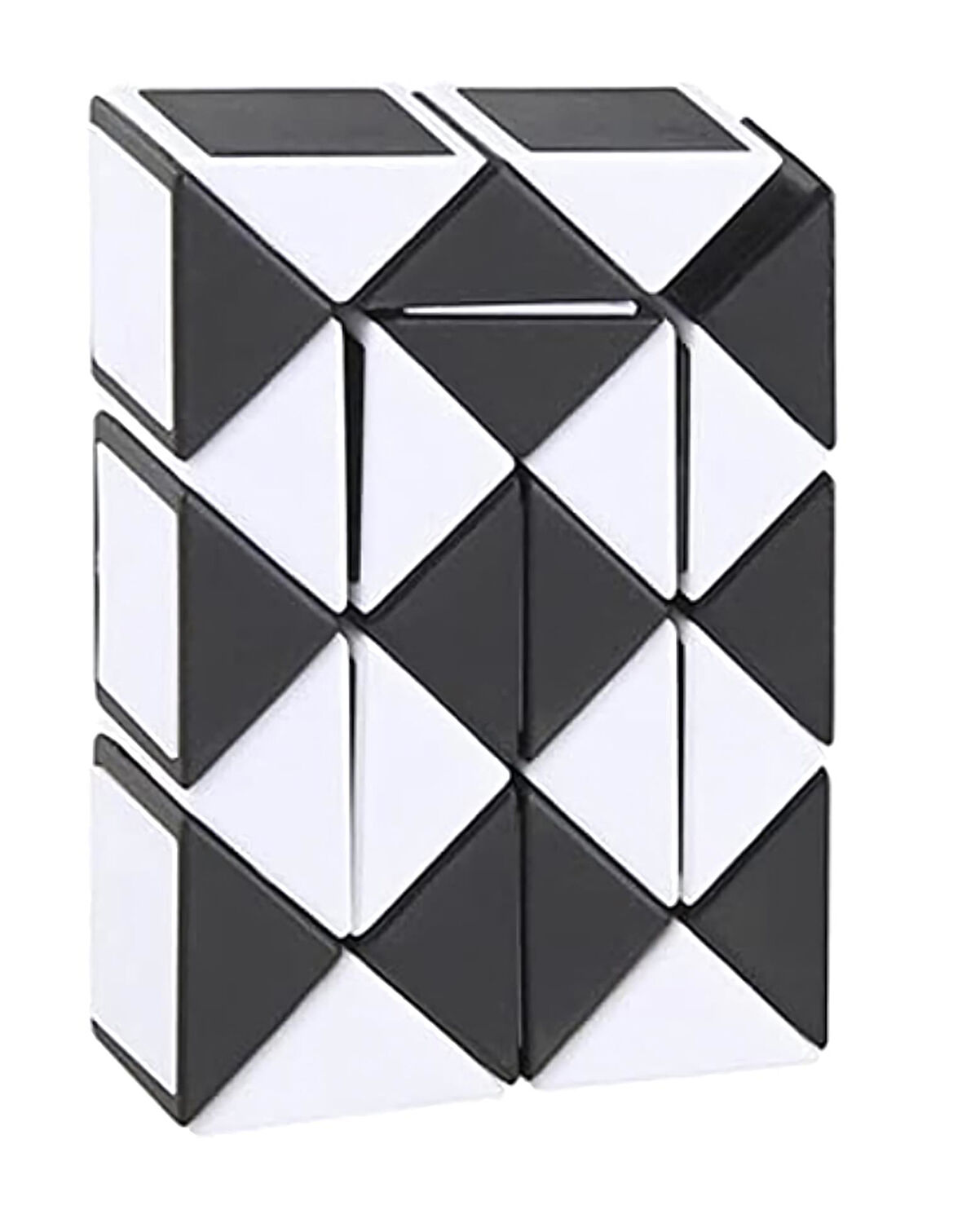 Rubiks Snake Şekilden Şekle Giren Stres Giderici Oyuncak Dikkat Beceri Gelişim Oyuncağı 24 Adım Siyh