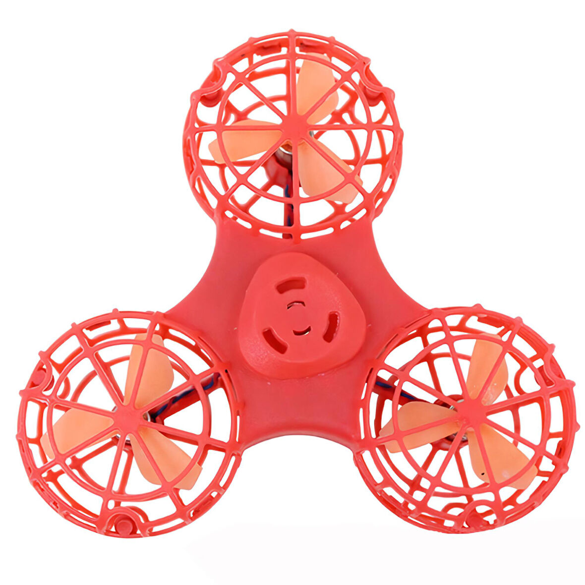 Şarj Edilebilir Uçan Stres Çarkı Fidget Spinner Gyroscop Mini Drone Outdoor Eğlencesi Spinner Krmızı