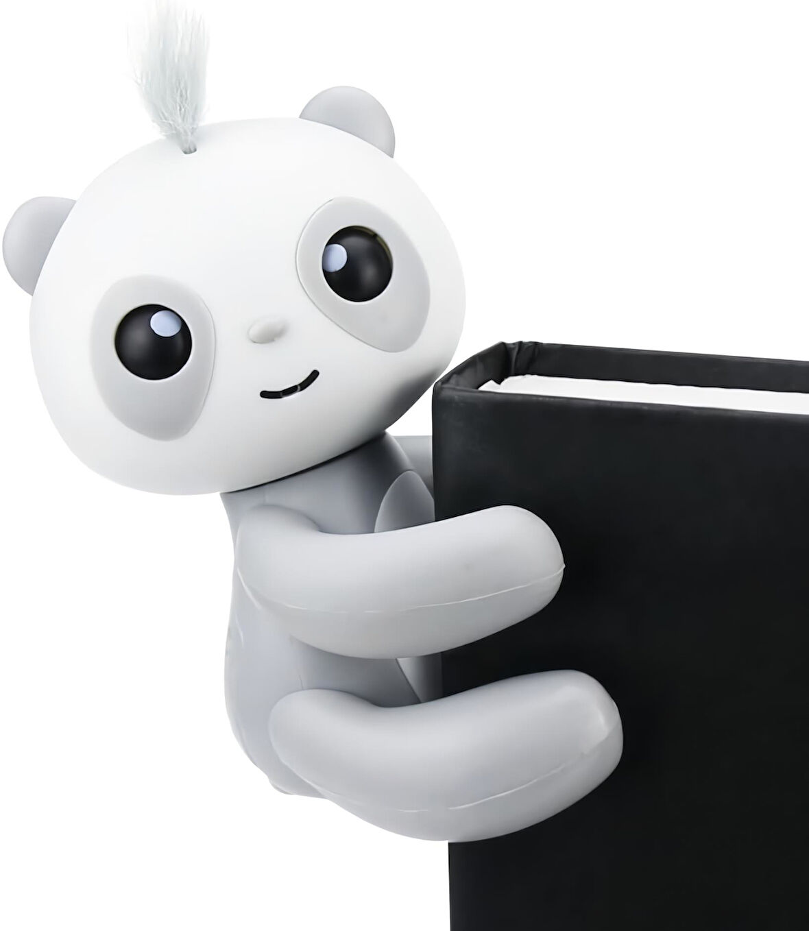 Dokunma Refleksli İnteraktif Elektronik Parmak Panda Oyuncak Akıllı Bebek Panda Gelişim Oyuncağı Gri