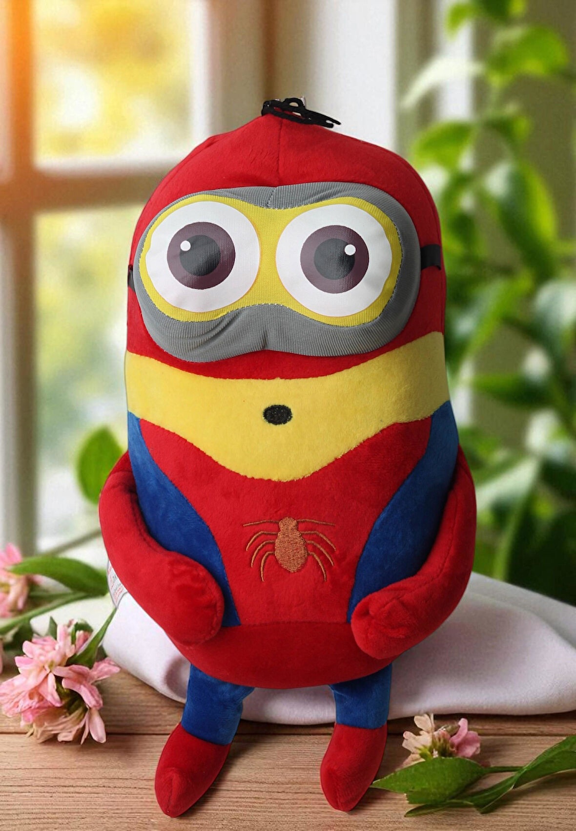 Despicable Me Minions Çılgın Hırsızlar Spiderman Versiyon Peluş Oyuncak Uyku & Oyun Arkadaşı 30 cm.