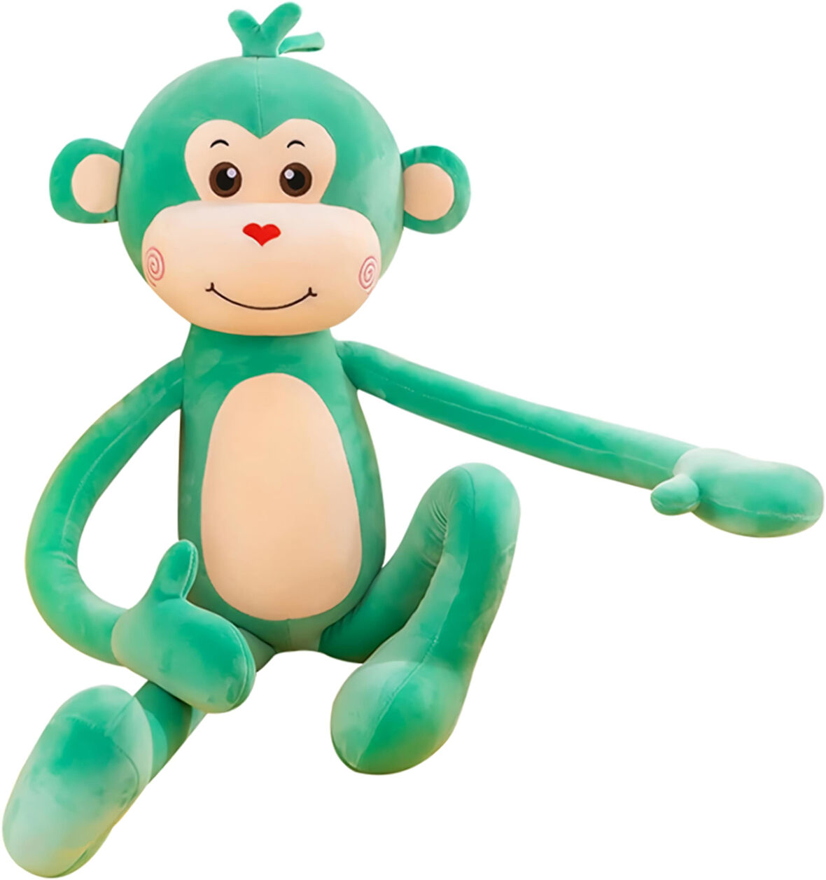 İthal Kumaş Sevimli Maymun Peluş Oyuncak 75 cm – Ekstra Yumuşak Canlı Renkli Uyku ve Oyun Arkadaşı