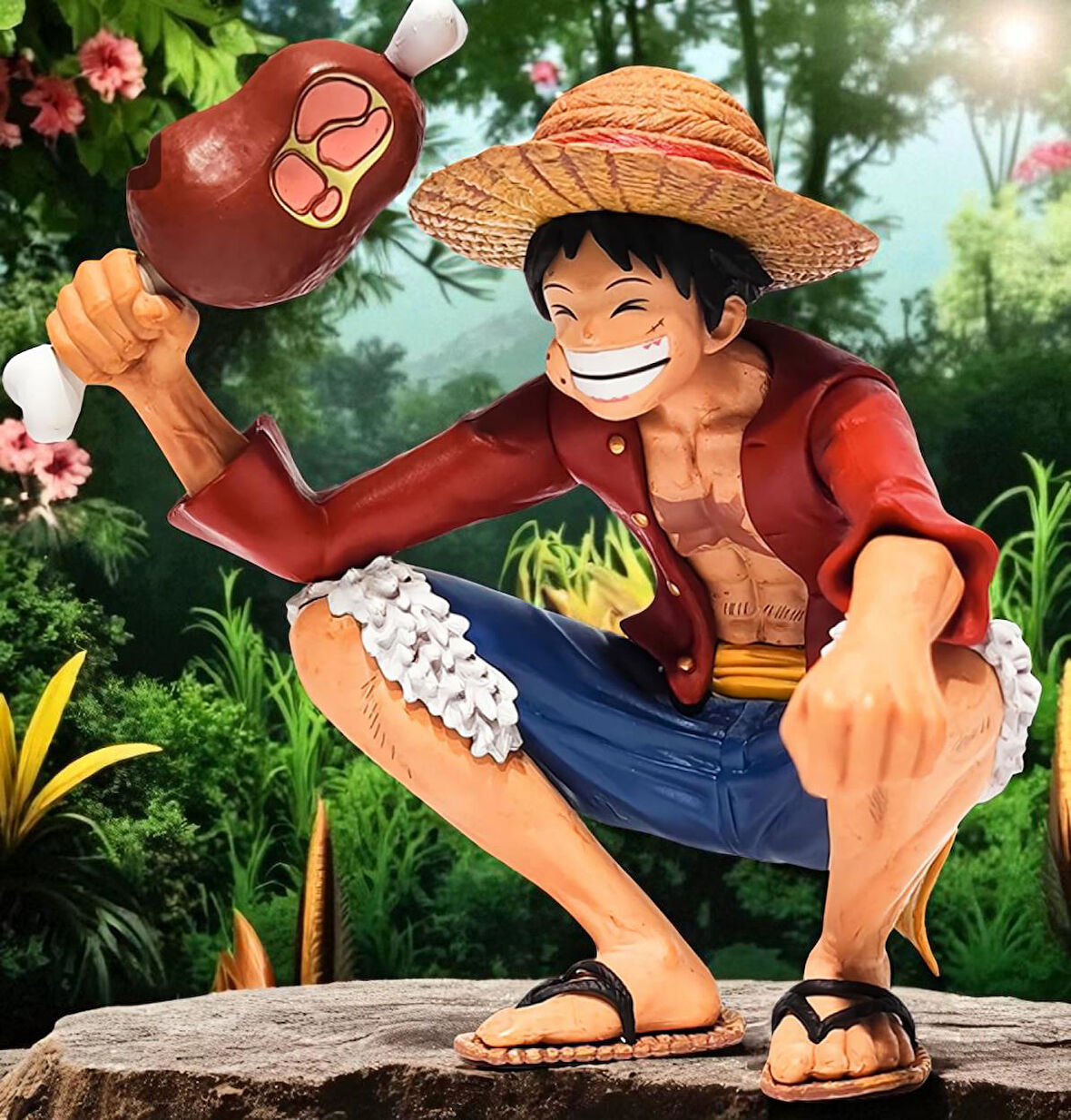 One Piece Monkey D. Luffy Anime Figür 15 cm Dekoratif Koleksiyon Biblo Oyuncak Model Gençlere Hediye