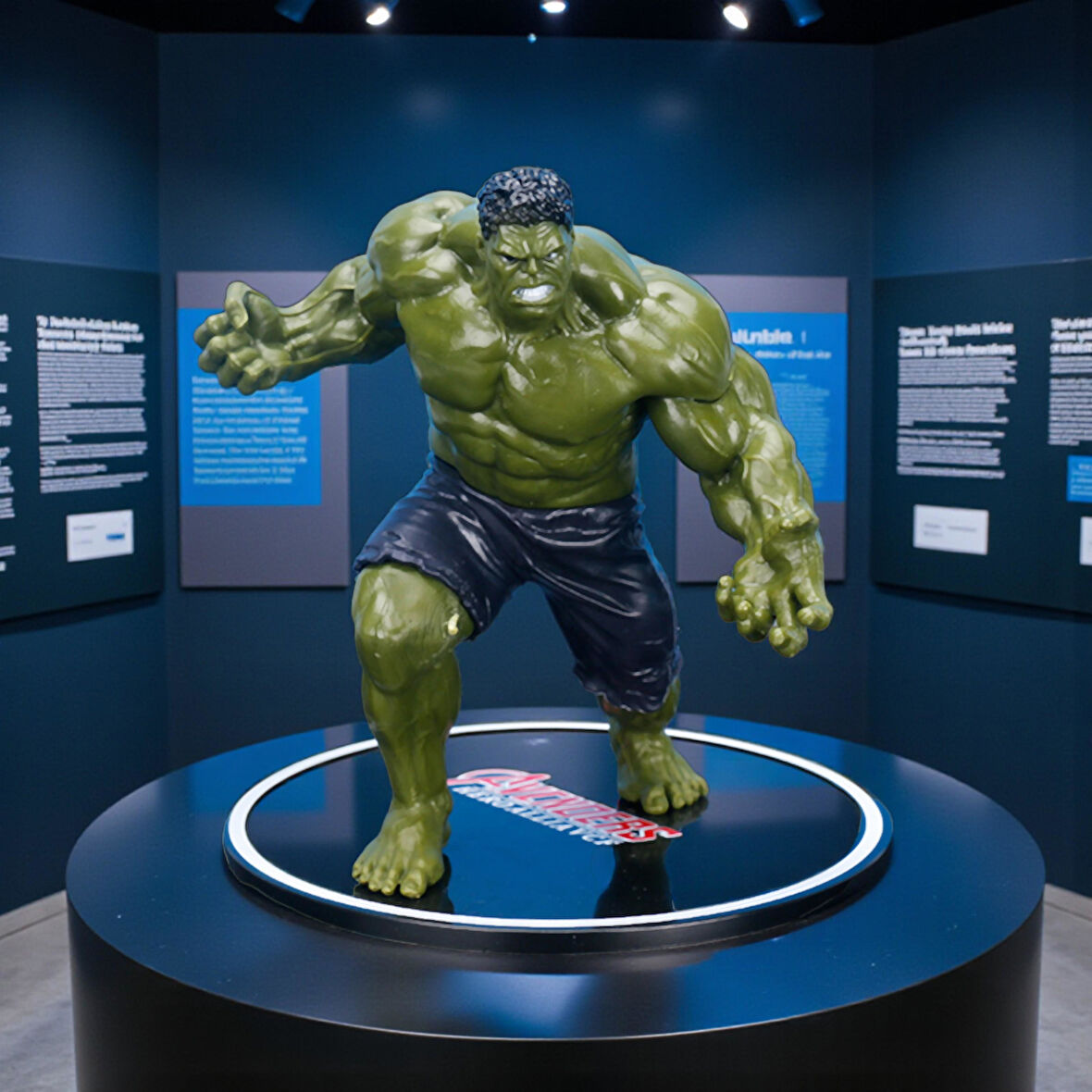 Marvel Avengers Yenilmezler Hulk Özel Stantlı Oyuncak Figür Karakter Masaüstü Biblo Gençlere Hediye