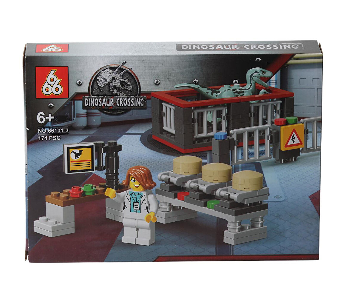 Jurassic World Dinozor Lego Uyumlu Mini Blok Akıl ve Zeka Gelişim Oyuncak Seti 174 Parça ES-66101-3