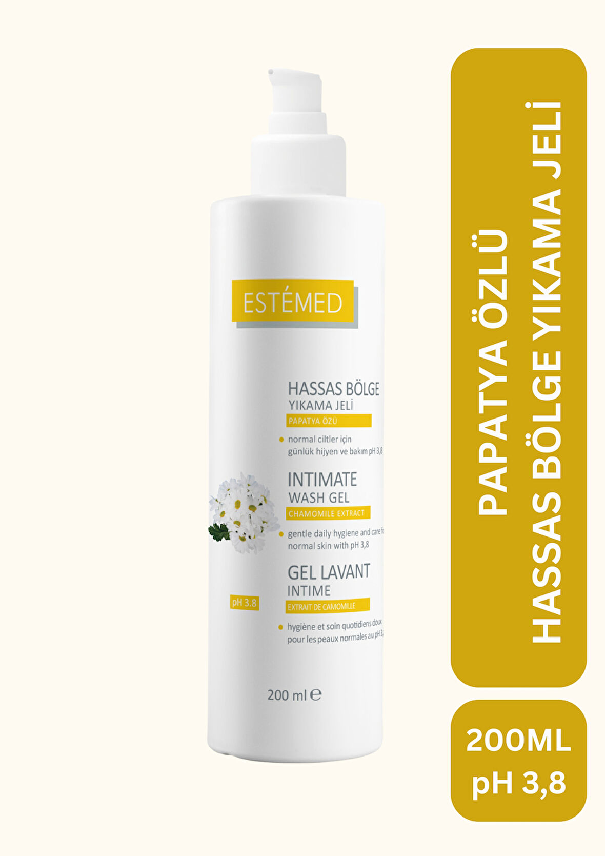 Estemed Papatya Özlü Hassas Bölge Yıkama Jeli & Intimate Wash Gel For Women 200ml